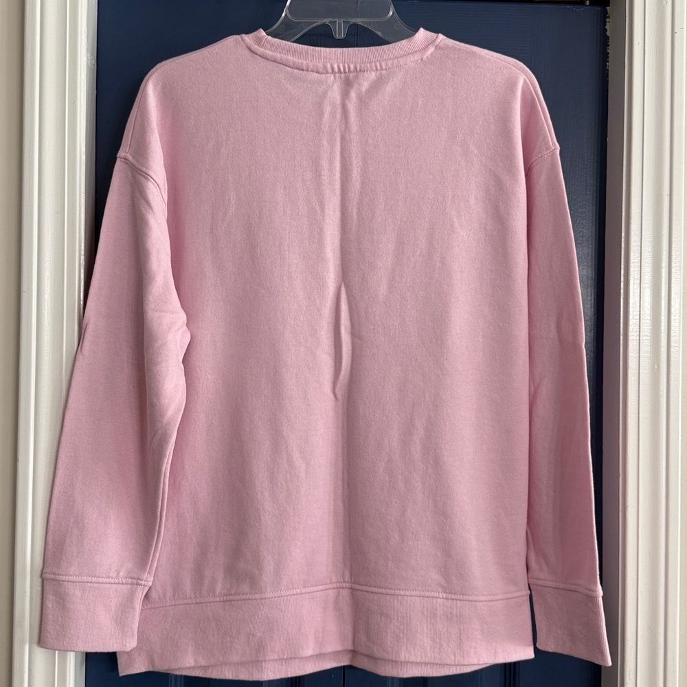 Shiraleah Pink “Festive” Holiday Sweatshirt Size Medium - Picture 6 of 6